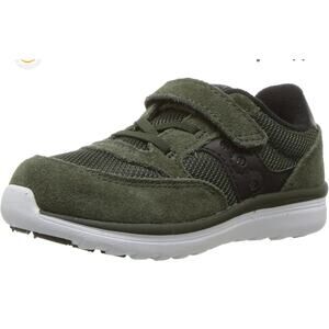 Saucony Jazz Baby Running Sneakers Athletic Jogging Green and‎ Black Size 4.5